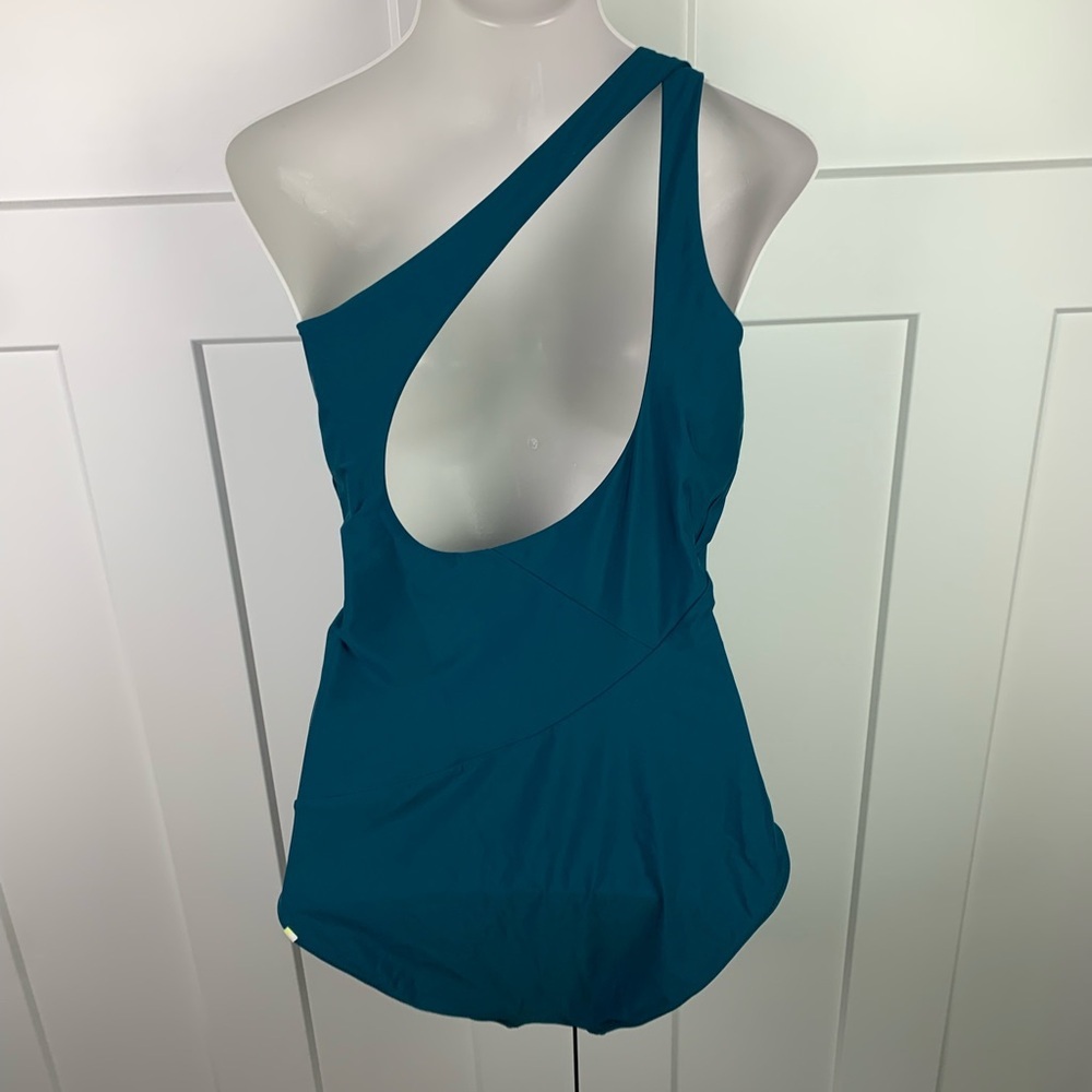 Summersault The Ruched Sidestroke One Piece Swimsuit Size 18 Long Torso Seaweed - Picture 5 of 8